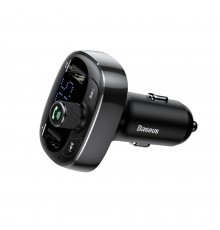 Baseus T-Typed Автомобильный FM Трансмиттер 3.4A / USB Flash / SD / Bluetooth