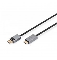 DIGITUS DisplayPort Adapter Cable, DP - HDMI Type A 3m
