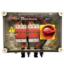 CNC PV disconnect switch panel, DC 2in-2out, IP66