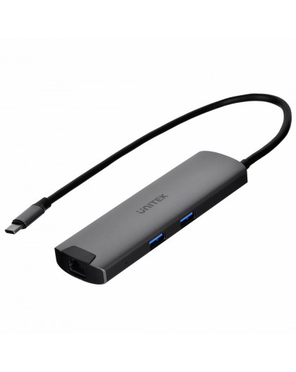 Unitek H1112F Active Hub USB-C 5 Gbps, HDMI RJ-45 PD 100 W