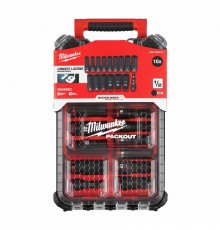 MILWAUKEE IMPACT SOCKET SET 1/2" 16pcs PACKOUT