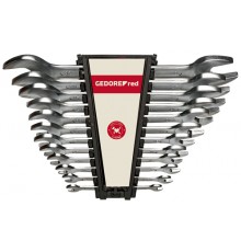 GEDORE red Double open-ended Spanner Set 12-pieces