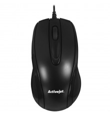 Activejet AMY-083 Wired USB Mouse (Optical 1000 DPI Black)