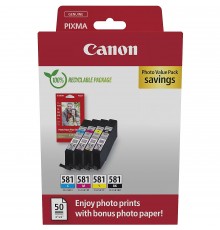 Canon CLI-581 BK/C/M/Y Photo Value Pack