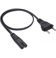 Fuj:tech CEE 7/16 - C7 Power Cable, Black, 0.5 m