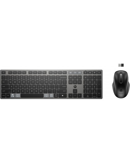 HP 725 Multi-Device Rechargeable Wireless Keyboard and Mouse - mouse and keyboard combination