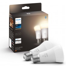 Philips Hue Smart Bulb Multipack, BT, White, E27, 2 pcs