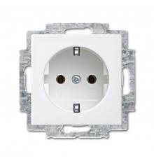 BUSCH JAEGER BJ 20 EUC-914 SCHUKO Socket Insert Alpine White B