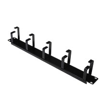 DIGITUS Patch Panel 1U 5x Rings 40x60mm Black