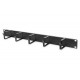 DIGITUS Patch Panel 1U 5x Rings 40x60mm Black