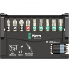WERA Bit-Check 10 Nerūsējošā tērauda 1 Bit-Check