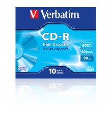 CD-R Verbatim/DL/-40X/10 упаковка/Джевел 800MB