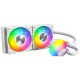 Montech Hyper Flow ARGB AIO water cooling, white color - 240 mm