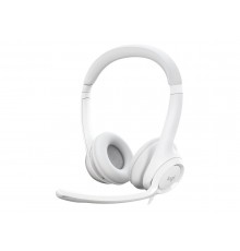 Logitech H390 Headset on-ear wired USB-A off-white