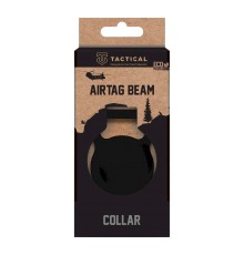 Tactical Airtag Beam Collar Tracking Device / black