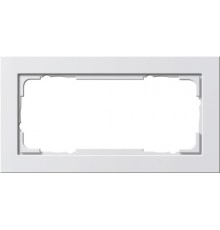 GIRA 100229 Frame 2f without MS pure white E2 without middle bar
