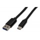 Captiva USB Cable A-Connector C-Connector black 3m USB-A to
