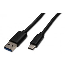 Captiva USB Kabel A-Stick C-Stick juodas 3m USB-A į