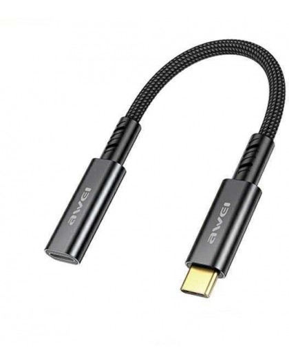 AWEI Adapteris CL-216T USB-C/USB-C melnā krāsā