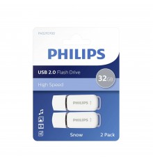 Philips USB 2.0 2-Pack 32GB Snow Edition Shadow Grey
