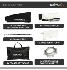 Walimex pro Softbox Basic 40x40