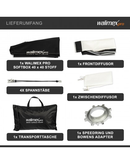 Walimex pro Softbox Basic 40x40