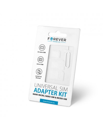 Forever SIM Card Adapter Kit + Needle