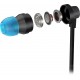 Logitech G333 Gaming Earphones, Black