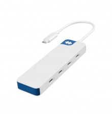 Targus Hyper HyperDrive Flex 4 prievadų USB-C centrinis įrenginys, Baltas/Mėlyna | HD5201BUGL