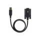 USB kabelis Startech 1P6FFC-USB-SERIAL Melns 2 m