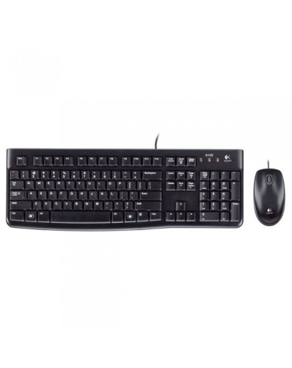 Logitech Desktop MK120 [FR] Melns/noir