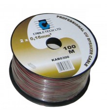 Cabletech kõlarite kaabel 1.5mm 100m Must