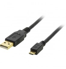 Mobile phone cable DELTACO USB 2.0 "A-micro B", 2.0m, black / MICRO-103