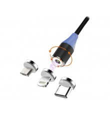 USB kabelis Msonic USB-A - Lightning 1 m Melns (MLU651)