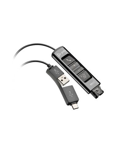 HP Poly DA85 Wideband QD to USB Adapter (USB-A & USB-C)
