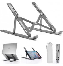 ErgoWork Nomad Laptop Stand - kaasitav arvuti tugi, hõbe