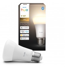 Philips Hue LED smart bulb, White, E27, 1100 lm