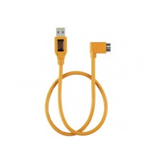 Tether Tools Pro USB 3.0 Micro-B Right Angle Cable 50cm Orange