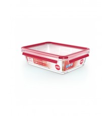 Emsa CLIP & CLOSE food storage container 2.0 l (transparent/red, rectangular)