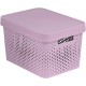 Curver Infinity storage box with lid, 17l, pink