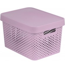 Curver Infinity storage box with lid, 17l, pink