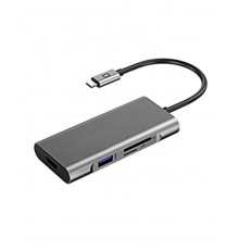 Extra Digital Adapter is USB Type-C - 3 x USB 3.0, Type-C PD, HDMI, SD, TF