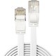 LINDY Cat6A U/FTP Flat Cable White 5.00m