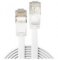 LINDY Cat6A U/FTP Flat Cable White 5.00m