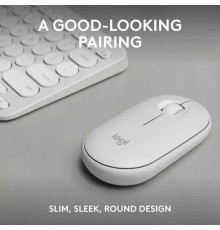 Logitech Pebble 2 Combo Keyboard and Mouse, White