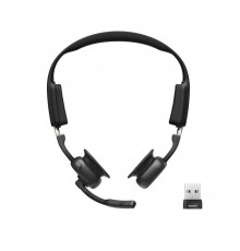 SHOKZ OpenMeet UC Wireless Bluetooth Bone Conduction Videoconferencing Headset with USB-A adapter