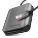 MEMORY READER USB3.2 3-SLOT/SD/MICROSD/CF CRE-S3 AXAGON