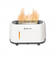 Tellur Flame Aroma Diffuser 240ml, 12 Hours, Remote Control, White