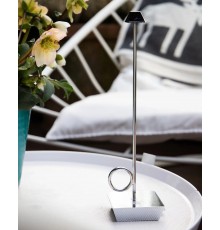 Broggi Lampada Bugia chromed rechargeable