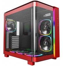 Montech KING 95 PRO Mid Tower, cietais stikls, ARGB - Sarkanā